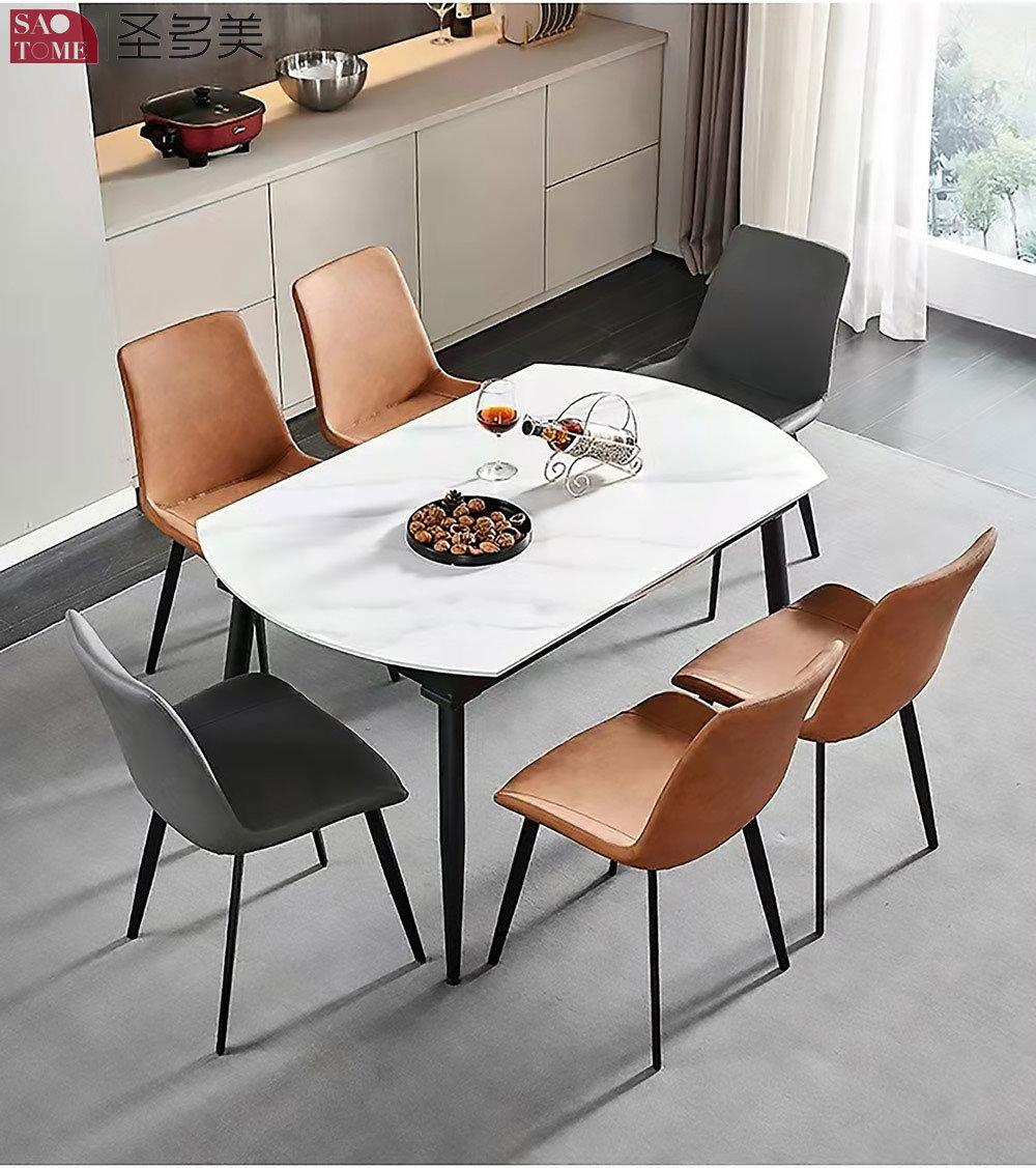 Modern Style Southeast Asia Design Extendable Gorgeous Dining Table Matel Slate Dining Table