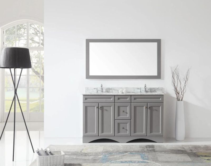 2022 High Grade Gray Waterproof Floor Type Bathroom Cabinet