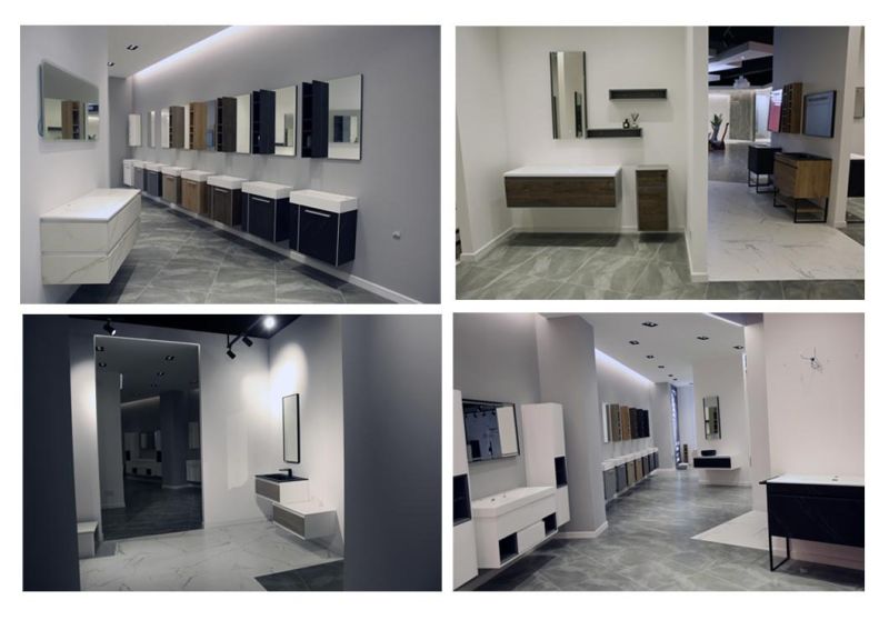 Wholesale European Modern Floor-Standing MDF Bathroom Furniture 800mm