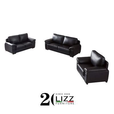 Classic Italian Style Sofa Furniture Set Top Grain Genuine Leather Modern Leisure Couch