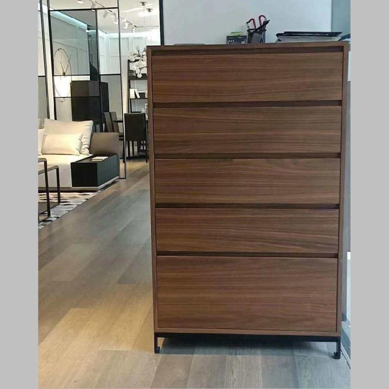 Concise Home Fty Wholesale or Retail Modern Living Room Cabinet Wooden Cabinet 5 Drawer High Cabint