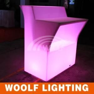 Rechargeable Glow Table Outdoor Garden Bar LED Furniture