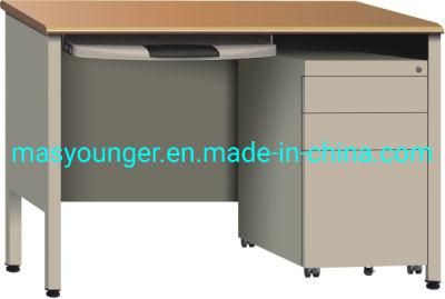 MDF Fireproof Panel Metal Office Desk Computer Table