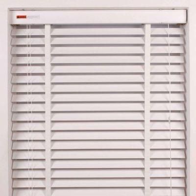 White Venetian Window Blinds with 50mm 25mm Wooden Slats