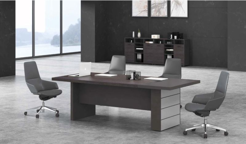 Office Project Modern Style Wooden Confrence High Top Table for Meeting Room