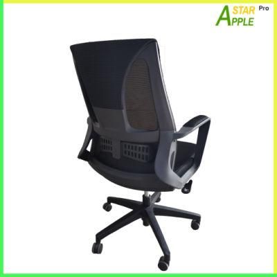 Office Furniture as-B2121 Plastic Chair with Fabric on Armrest