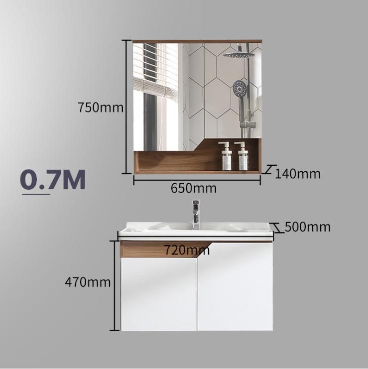 Top Seller China Manufacturer Wash Basin Solid Wood Bathroom Cabinet with Mirror