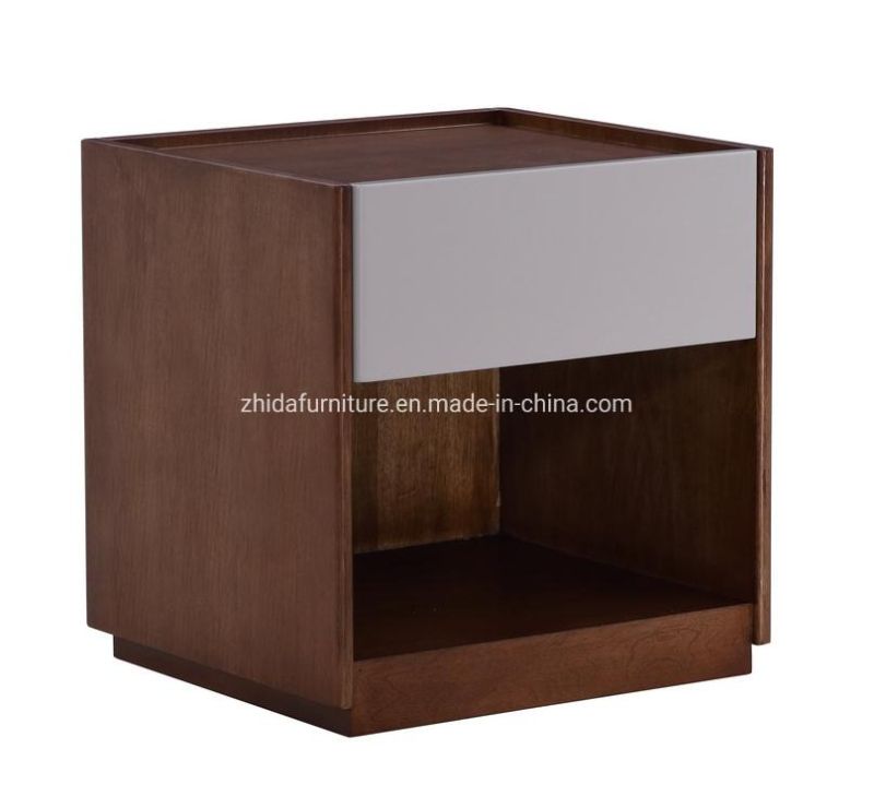 Wooden Modern Furniture Bedroom Set Besides Table Nightstands with Drawer