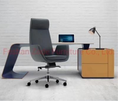 Zode Modern Design Executive Office Chair Ergonomic PU Leather Office High Back Office Chair with Arms