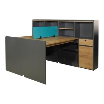 2 Person Work Bench Boss Office Table Modular Partition Furniture
