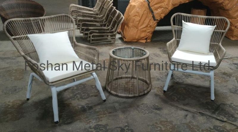 Outdoor Metal Rattan Garden Hotel Leisure Coffee Table Beach Chair
