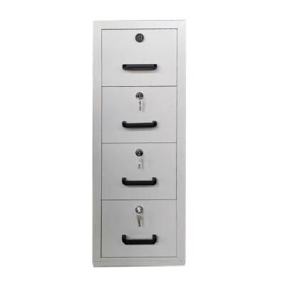 Office Furniture Steel 4 Drawer Cabinet Fireproof and Burglary Resistant 4 Drawer File Cabinet