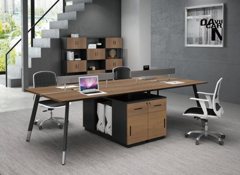 Modern Walnut Boss Computer MFC Office Executive Table