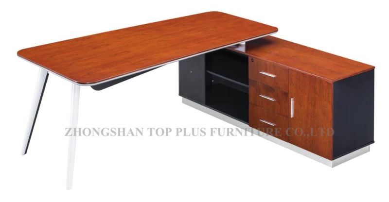 L Shape Metal Leg Modern Table Home Office Furniture (ZJ-18A)