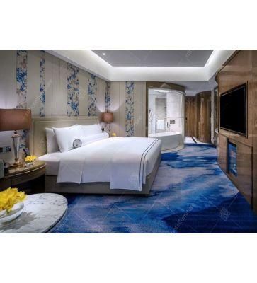 Five Star Oak Wood Hotel Furniture Bedroom with Living Room Furniture (HL 4)
