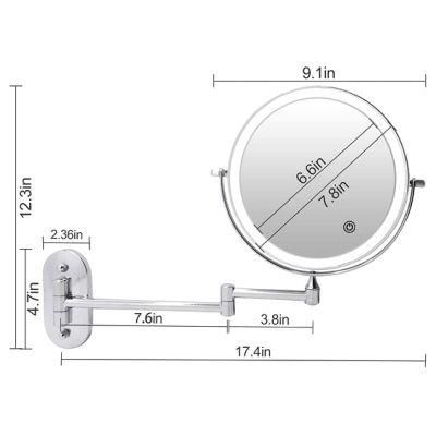 Home Furniture LED Modern Bathroom Wall Mount Movable Hotel Vanity Mirror