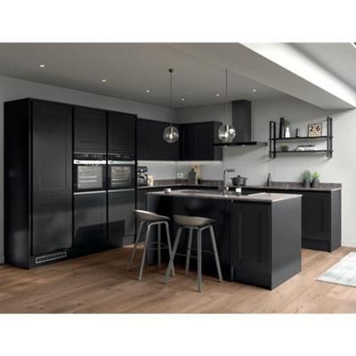 Customized Lacquer Kitchen Furniture L Shape Wooden Modular Kitchen Cabinets