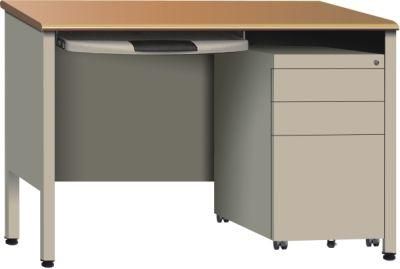 Modern Metal Computer Table Staff Desk with Mobile Pedestal Cabinet Office Desk