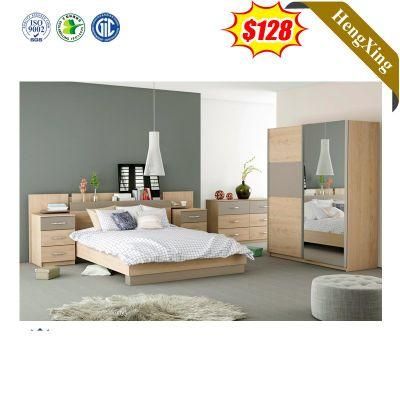 Hot Sale Living Room Bedroom Furniture Set Modern Wood Double Beds