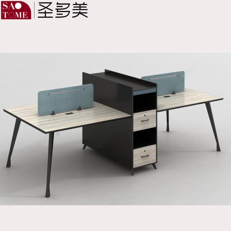 Modern and Popular Office Furniture Two-Seater Desk