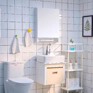 Modern Single Door PVC Bathroom Vanity with Mirror