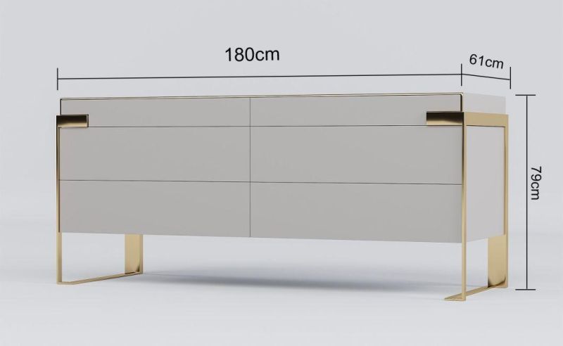 Wholesale Customized Modern Living Room Home Wooden Cabinet Luxury Steel Hotel Furniture Set