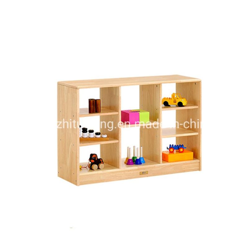 Baby Display and Storage Wooden Rack and Cabinet, Children Care Center Furniture, Playroom Furniture Toy Cabinet, Kindergarten Kids Toy Storage Cabinet