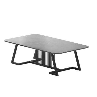 Nordic Village Hardware Furniture Wrought Iron Marble Coffee Table