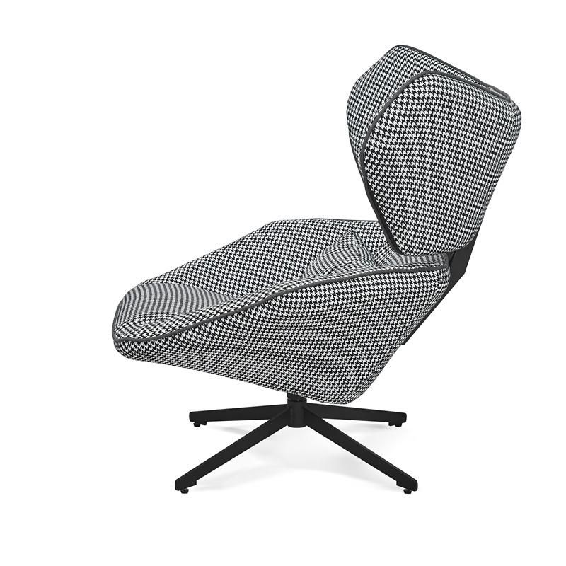 Metal Type Modern Home Furniture Contemporary Fabric Leisure Chair