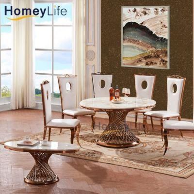 Foshan Factory Direct Oval Marble Dining Furniture Tea Table Coffee Table