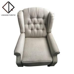 Modern Fabric Beige White Living Room Furniture Set Sofa Chair