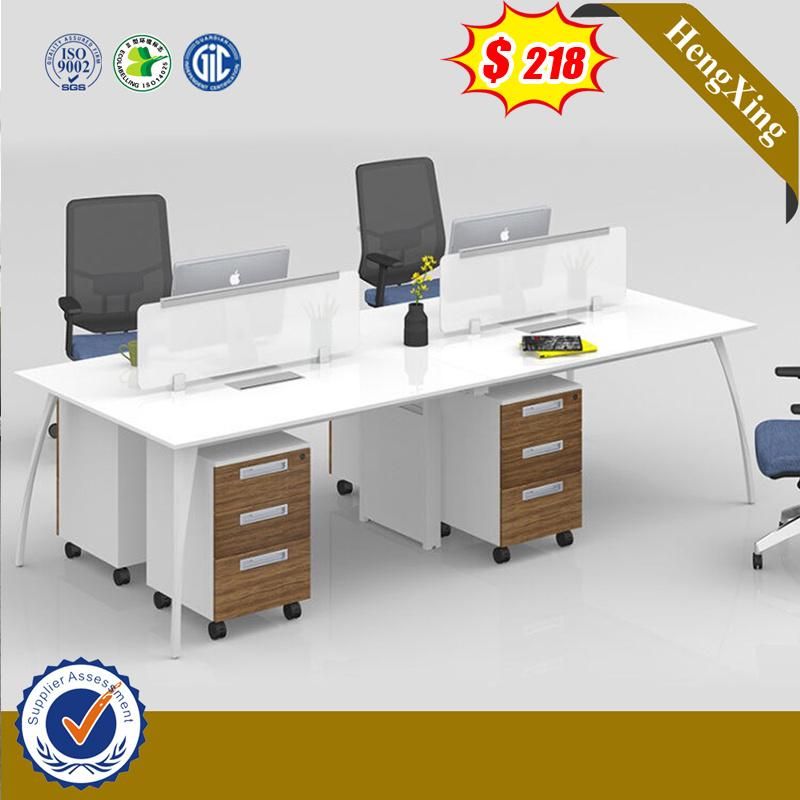 Good Quality Opened Style Modern Metal Base Melamine Office Workstation Furniture (HX-8PTU04)