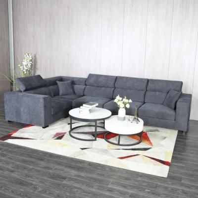 Modern Design Home Office Living Room Furniture Corner Leisure Sofa Set