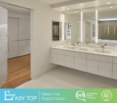 Modern PVC Bathroom Furniture Cupborads Makeup Washroom Vanity Basin Set Sink Wall Hung Bathroom Vanity