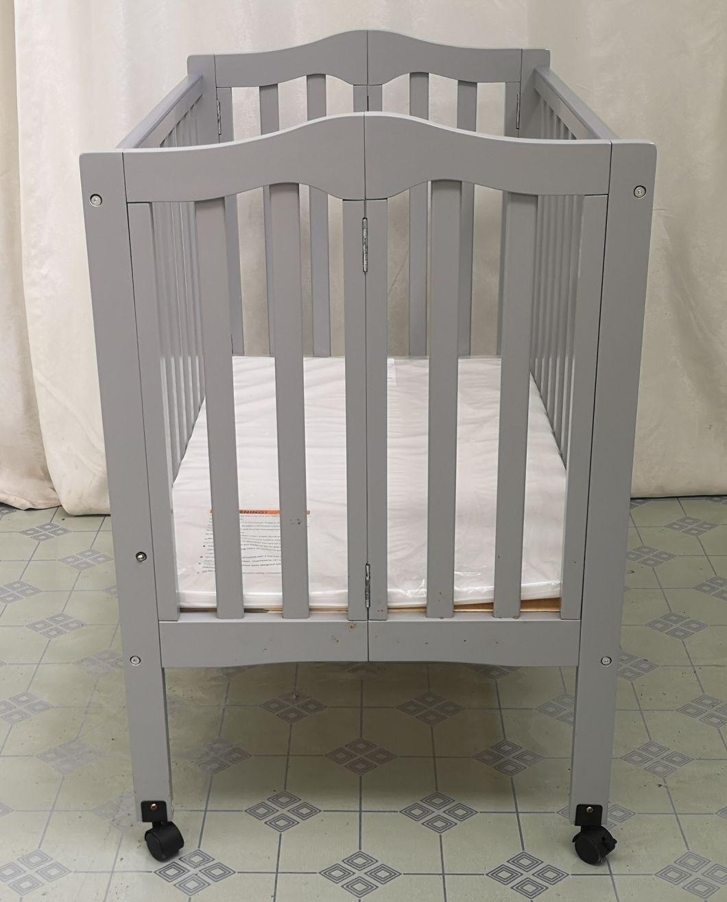 Hot-Selling Wood Folding Portable Mini Baby Crib Furniture