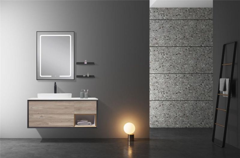 Modern Upscale Wooden Bathroom Mirror Cabinet