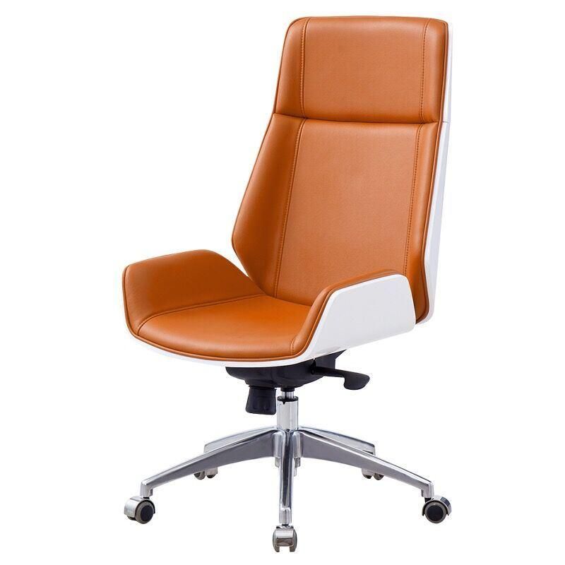 Modern Executive Wooden Office Leather Boss Chair Geninue Leather Executive Chair