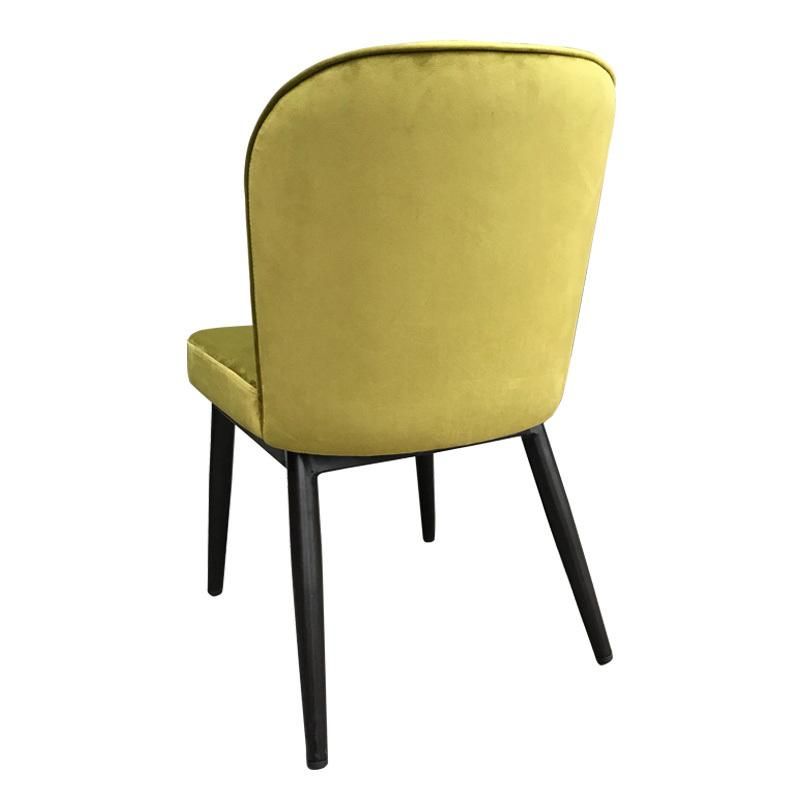 Hot Sale Modern Hotel Furniture Restaurant Furniture Velvet Golden Dining Chair