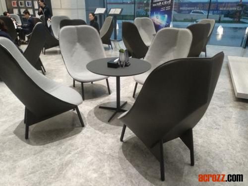 New Modern Design Uchiwa Chair Fiberglass Sofa Hotel Living Room Leisure Furniture