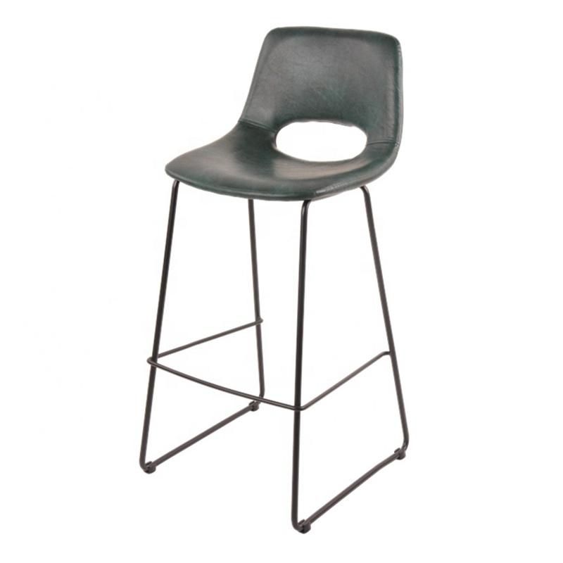 Breakfast Kitchen Adjustable Swivel Height PU Leather Bar Stool with Elegant Footrest Bar Chair