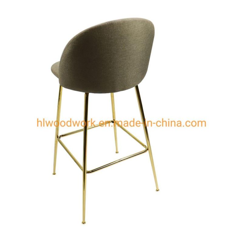 Cheap Bar Stools Nordic Metal Luxury Velvet Char Leather High Modern Chair Cheap Furniture Bar Chair Hot Sell Cheap China Barstool Chair Metal Swivel Bar Stool