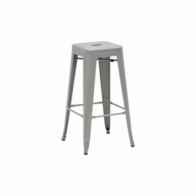 Wholesale Stackable Cafe Bistro Metal Seat Restaurant Vintage Design Industrial Metal Dining Chair for Bar