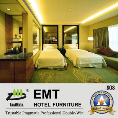 Glass Headboard &amp; Modern Bedroom Furniture Set (EMT-B1202)