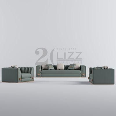 Professional Factory Wholesale Modern Design Excellent Quality Living Room Furniture Genuine Leather Sofa