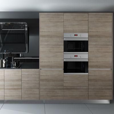 Brown Modern Simple Style Melamine Finished Kitchen Cabinetry Furniture