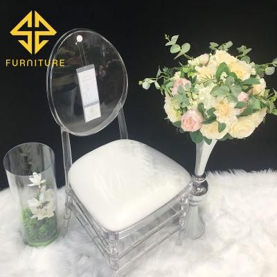 Modern design Clear Acrylic Resin Wedding Dining Chair for Banquet Event Used