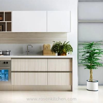 Practical High Quality Wood Grain Laminate Kitchen Cabinet for Customerization