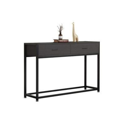Console Table Hallway Entry Way Table with Drawers Sofa Table Sturdy Metal Frame