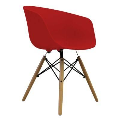 Hot Modern Style Red Dining Chair Plastic Chair Outdoor Chair