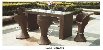 Outdoor Aluminum Bar Set Garden Bar Chair Hotel Bar Table Coffee Bar Chair Cafe Bar Table Bar Stool